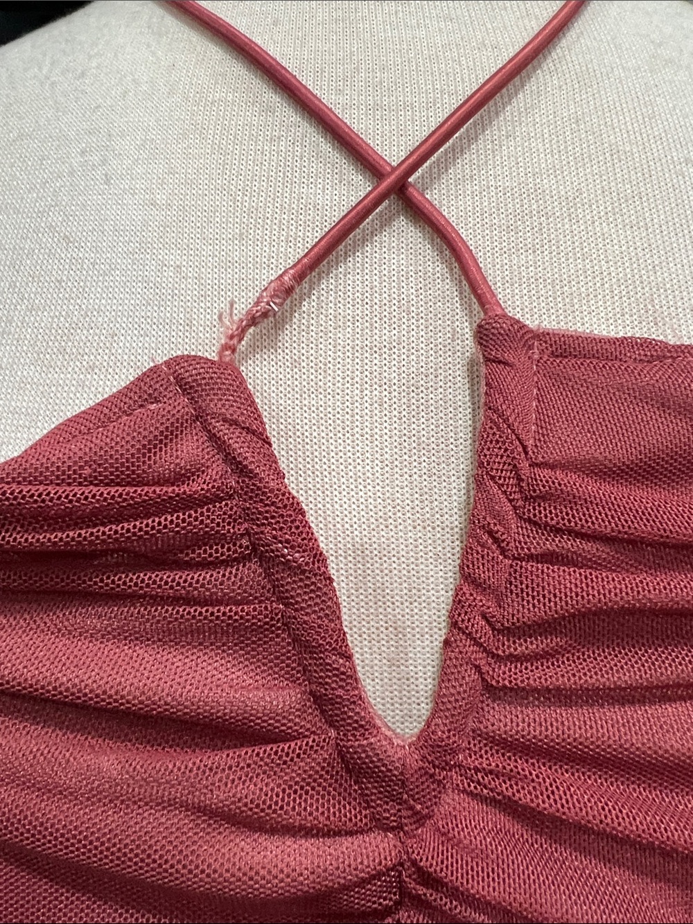 Rue21 Ruched Mini Dress - Hot Pink - Picture 5 of 9